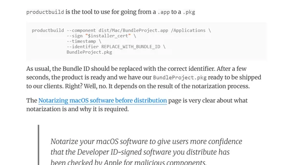 Fixing the code signing and notarization issues of Unreal Engine (5.3+) projects