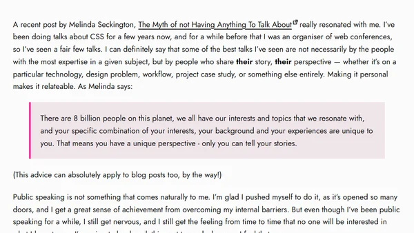 You Have Something to Say That’s Worth Hearing