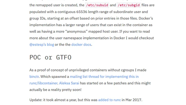 Getting Towards Real Sandbox Containers