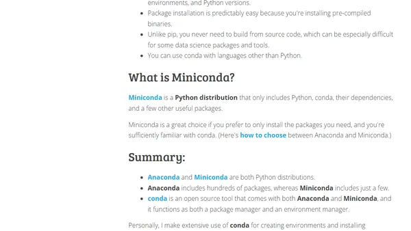 What are conda, Anaconda, and Miniconda? 🐍