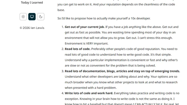 How to be a 10x programmer