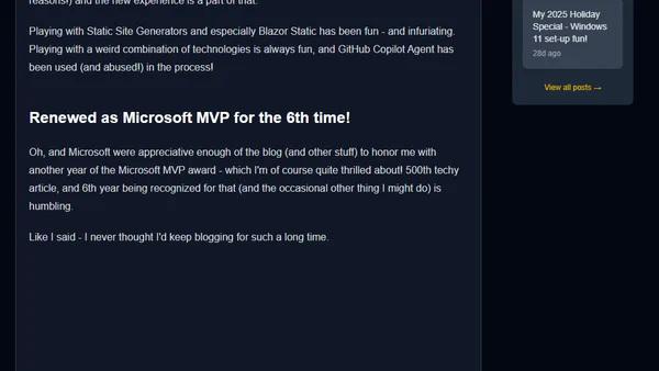 Humbled and Honored to reach my 500th article on koskila.net !