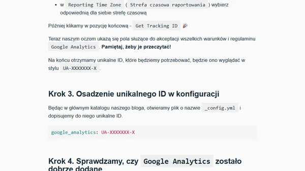 Hexo: Integracja z Google Analytics