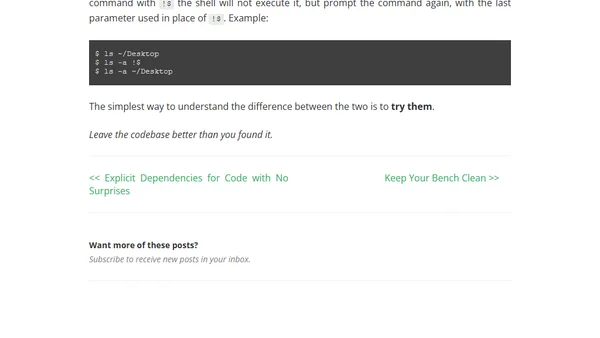 How to reuse the last parameter in a terminal command
