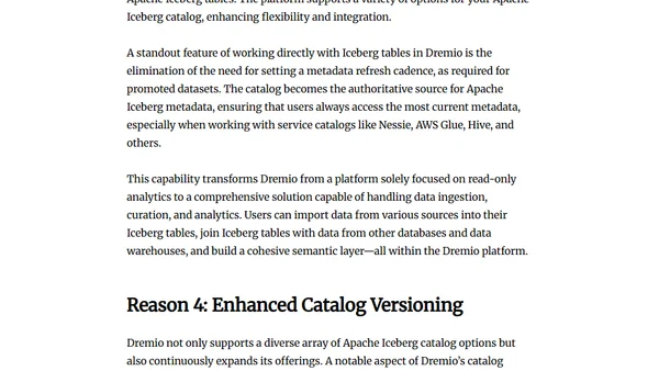5 Reasons Dremio is the Ideal Apache Iceberg Lakehouse Platform