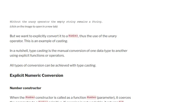 Converting data types in JavaScript with simple examples