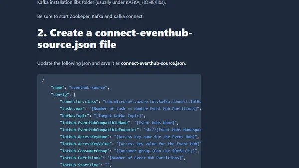 Consuming Azure Event Hubs Events With Kafka Connect