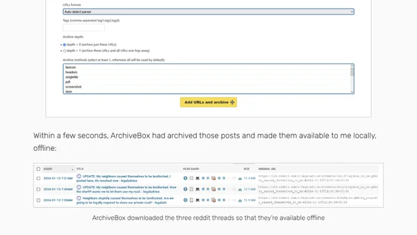 ArchiveBox is Super Cool
