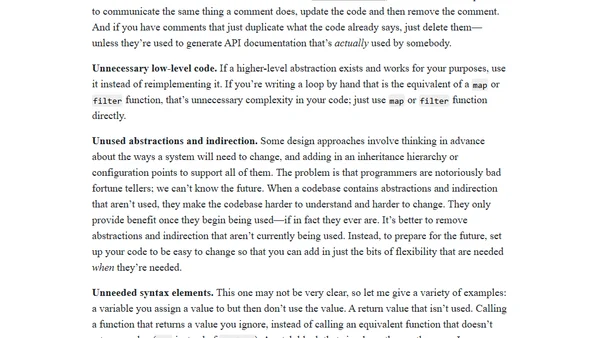 Simple Design: Fewest Elements