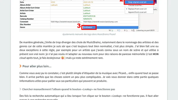 De l'importance de bien taguer sa musique, découverte de MusicBrainz Picard