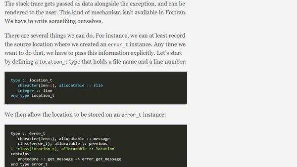 Fortran - Errors and error handling - Part 7 - Fatal errors
