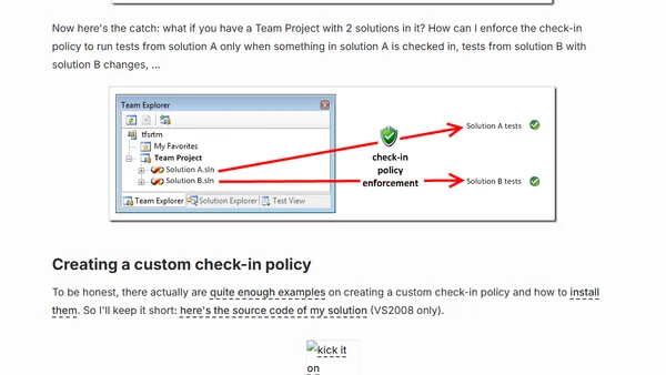 The devil is in the details (Visual Studio Team System test policy)