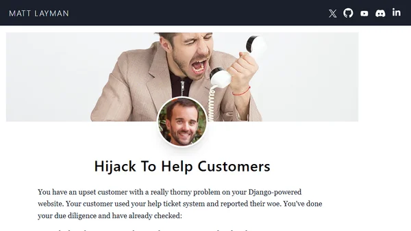 Hijack To Help Customers