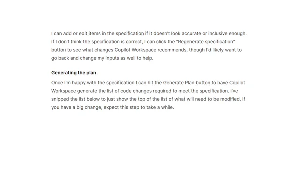 GitHub Copilot Workspace - First Impressions