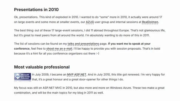 Byebye 2010, welcome 2011!