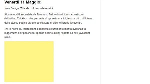 Suggerimenti per web designer e blogger: News della settimana n. 31