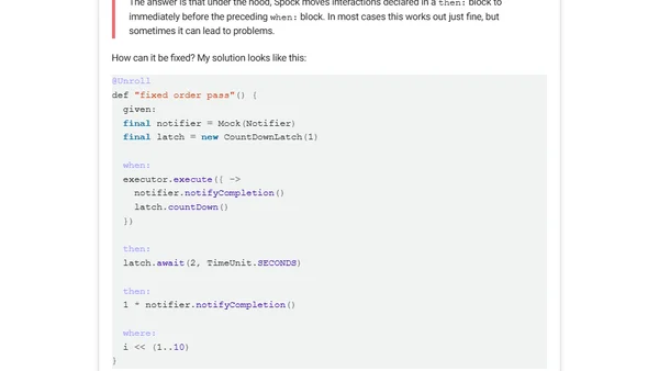 Mock verifications in spock