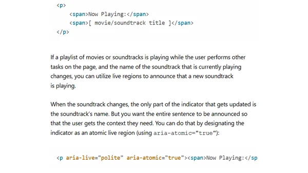 Accessible notifications with ARIA Live Regions (Part 1)