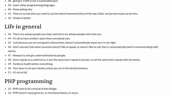 A list of 100 opinions I hold