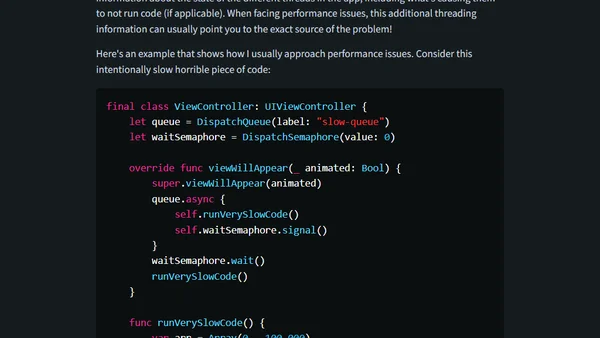 Performance Trace Profiles in iOS: Debugging performance issues you can't reproduce