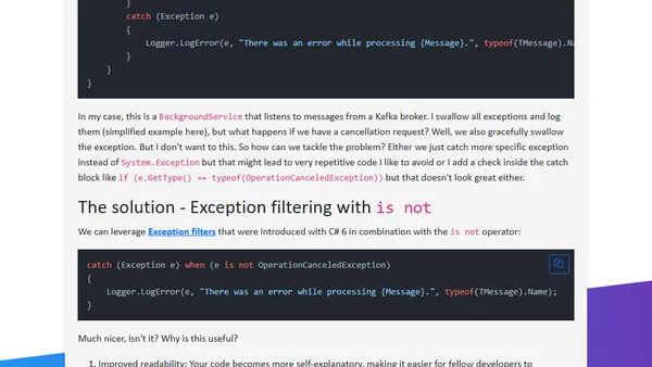 Leverage 'is not' Operator for Exception Filtering!
