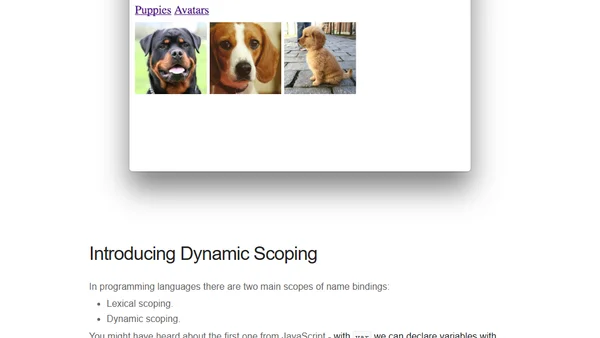 Understanding Dynamic Scoping and TemplateRef