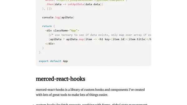 3 Ways to make API Requests in React (fetch/axios, merced-react-hooks, react-request)