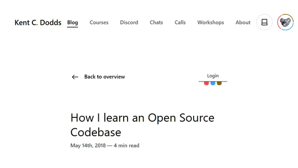 How I learn an Open Source Codebase