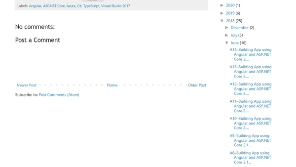 A12–Building App using Angular and ASP.NET Core 2.1–Shopping Cart