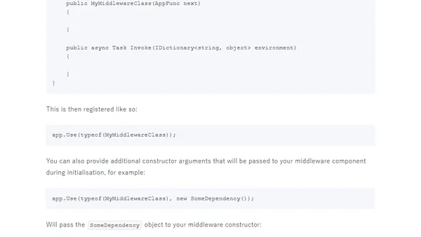 How to write OWIN middleware in 5 different steps