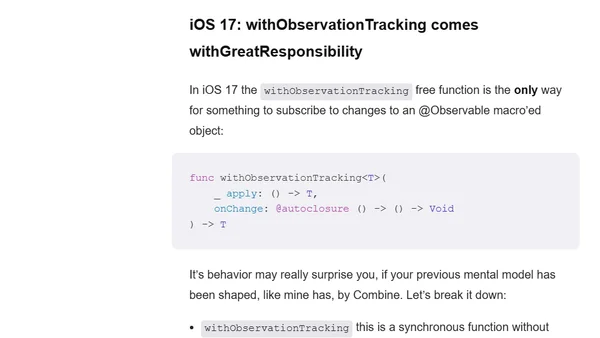We Need to Talk About Observation