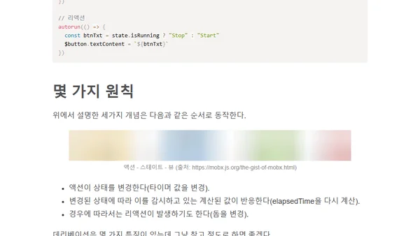 상태관리 라이브러리 mobx