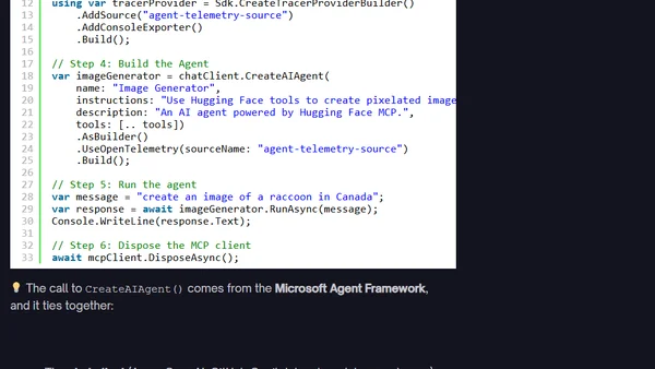 🧠 Build AI Agents in C# with the Microsoft Agent Framework and Hugging Face MCP Tools