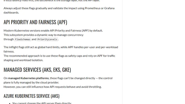 Understanding Kubernetes API Server Concurrency Controls