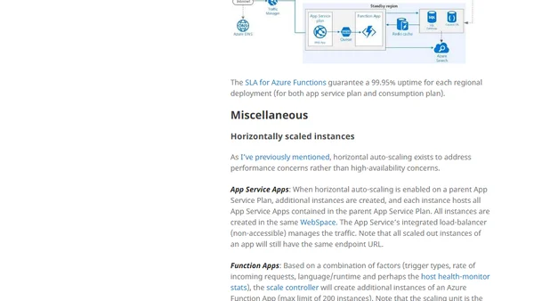 High Availability in Azure: App Service, Function Apps