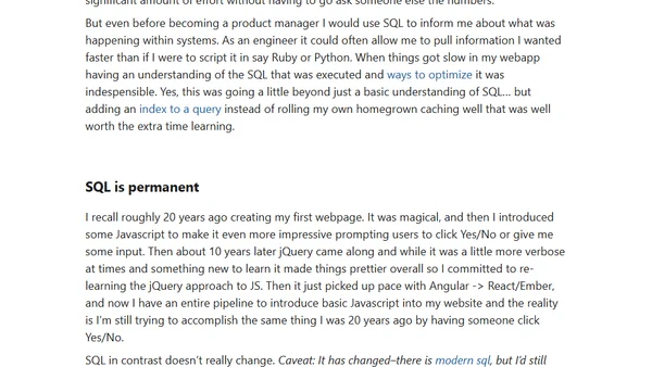 SQL: One of the most valuable skills