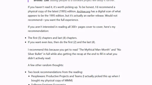 On Man-Months & Silver Bullets