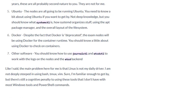 Failing the Certified Kubernetes Administrator Exam