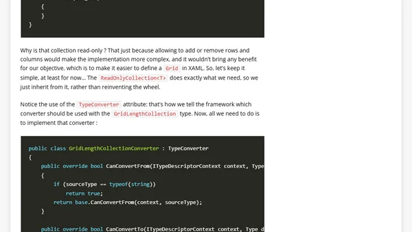 [WPF] A simpler Grid using XAML attribute syntax