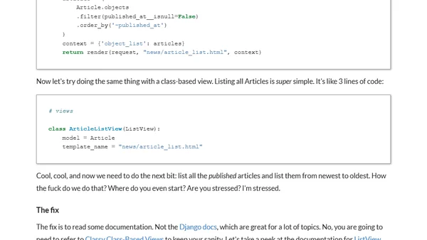 How to customise a class based view in Django