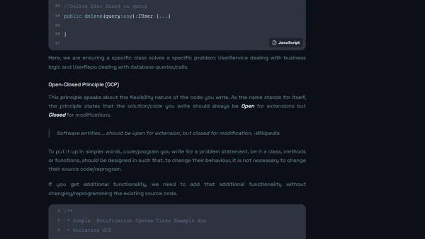 SOLID Principles: Write SOLID programs; Avoid STUPID programs