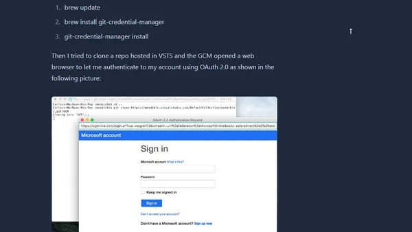 VSTS Git Credential Manager