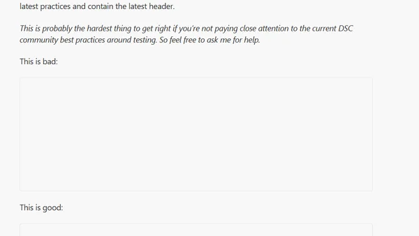 Tips for HQRM DSC Resources