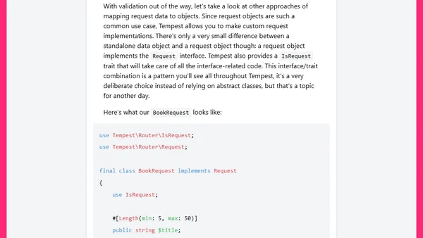 Request objects in Tempest
