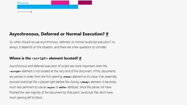 Asynchronous vs Deferred JavaScript