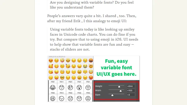 Using variable fonts should be easier and more fun