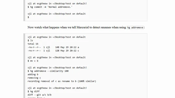 What I Hate About Mercurial