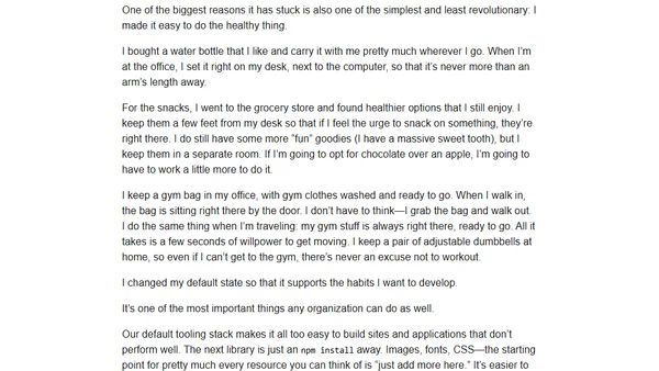 Making The Right Thing Easy