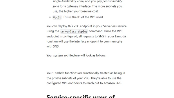 Three ways to use AWS services from a Lambda in a VPC