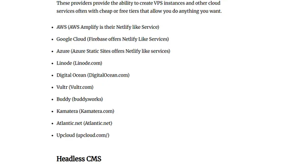 Guide to Free/Cheap Deployment Options 2020